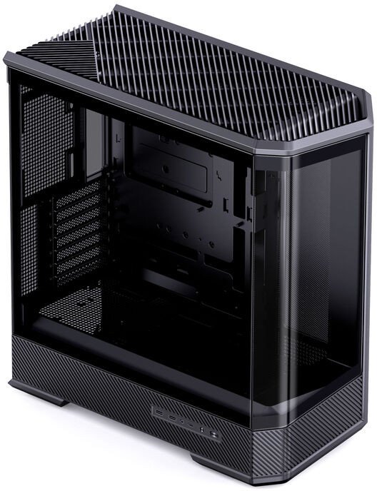 Kabinet kompjuteri Jonsbo D400 Mid Tower, ATX, xham i temperuar, i zi