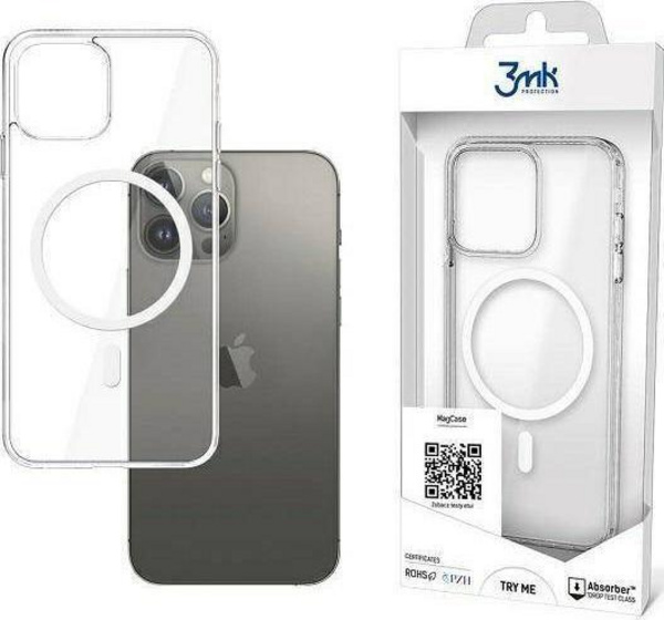 3mk Mag Case за iPhone 13 Pro Max, Транспарентен