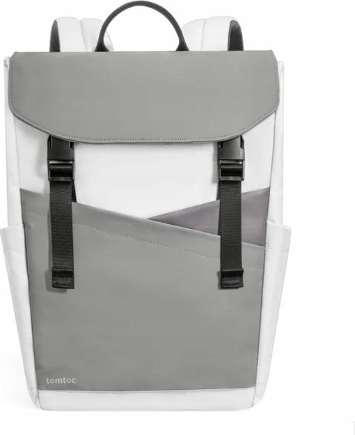 Çantë shpine tomtoc Slash T64 Flip, 18L, për laptop, gri e bardhë