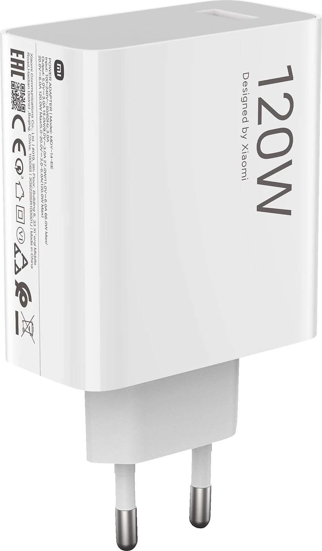 Karikues Xiaomi HyperCharge Combo, 120W, USB Type A, i bardhë