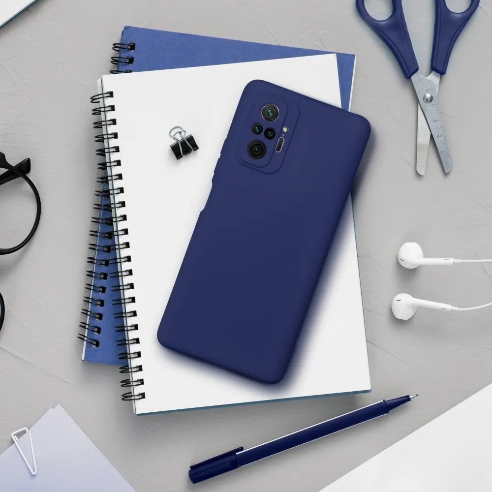 Mbulesë silikoni për telefon Xiaomi Redmi Note 13 Pro 4G, soft case, blu e errët