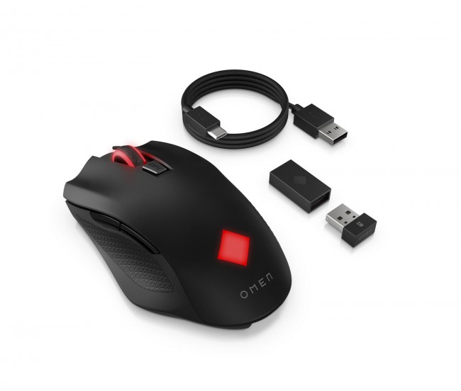 Maus lojërash HP OMEN Vector, 16000 dpi, pa tela dhe me kabllo, i zi