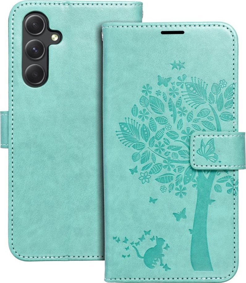 Futrollë libër Mezzo për Samsung A35 5G, Tree, jeshile