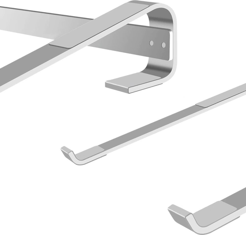 Stendë laptopi Strado Aluminum Stand Simple S1, 18", alumini, argjendtë