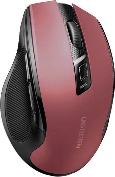 Mouse pa tela UGREEN MU006, 2.4 GHz dhe Bluetooth 5.0, i kuq