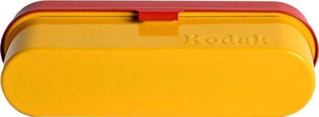 Kuti filmi Kodak Film Case, për 5 filma 35mm, çelik, e kuqe