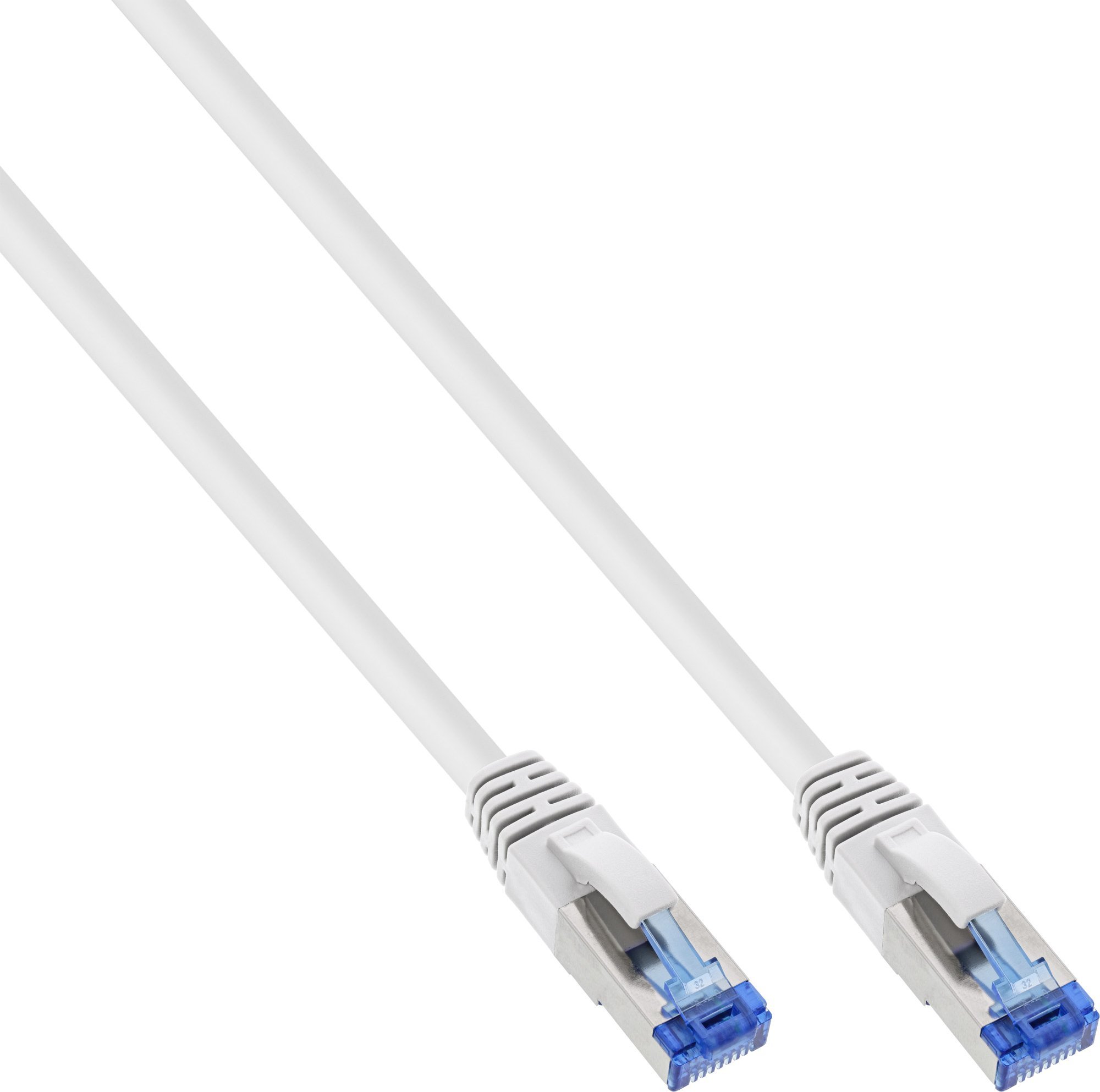 Kabllo rrjeti InLine Patch Cable Cat.6A, S/FTP PiMF, 0.25m, e bardhë