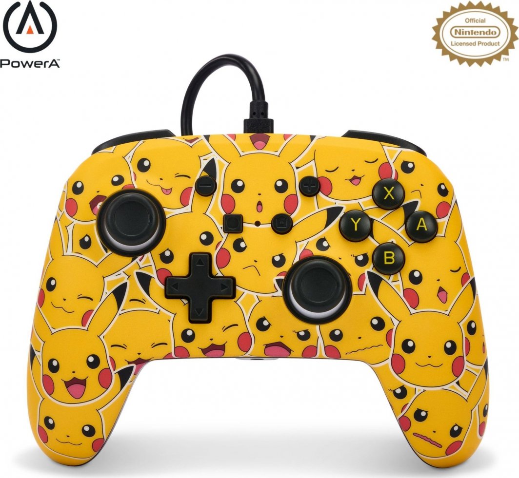 Kontroller PowerA Enhanced Pokemon Moods, me kabllo, shumëngjyrësh