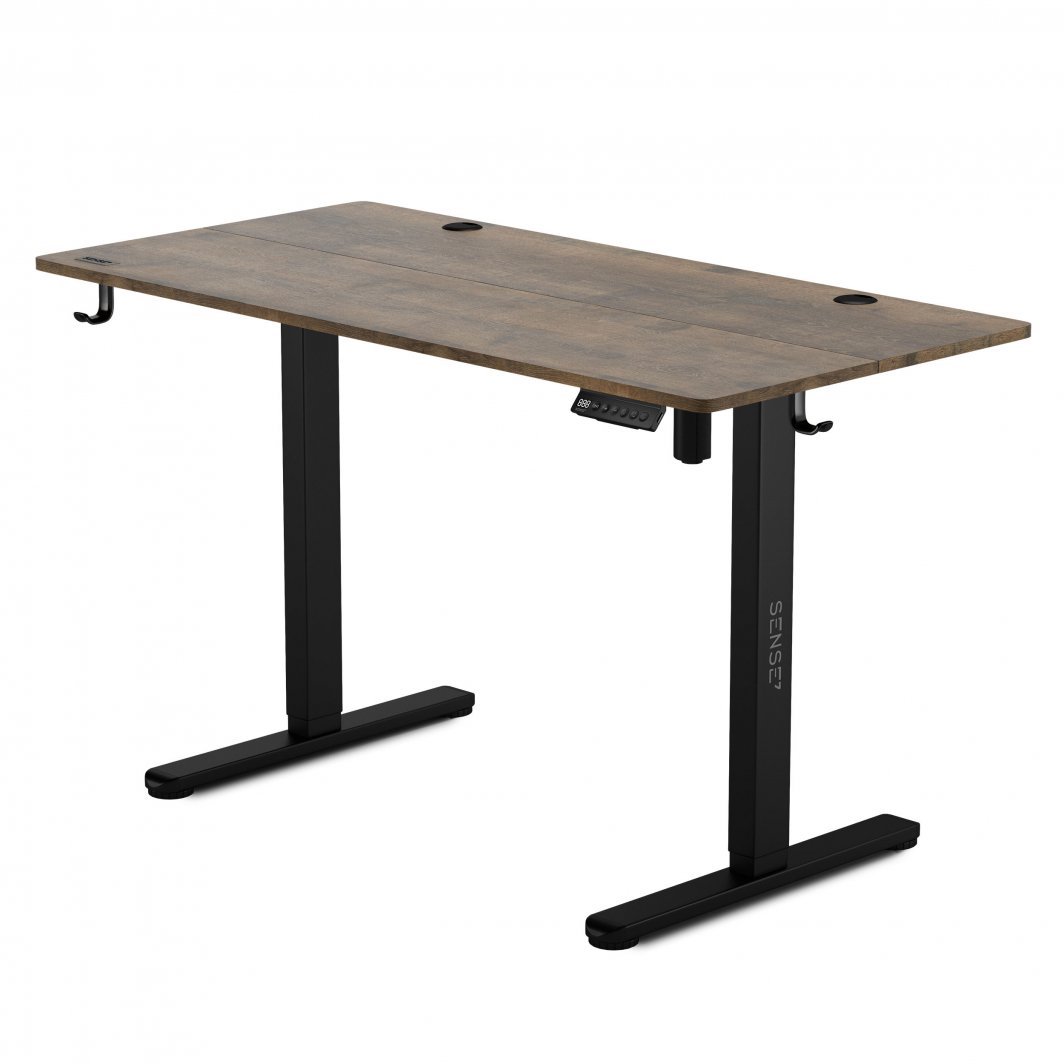 [OUTLET] Tavolinë elektrike SENSE7 Nojo, 120cm x 60cm,e zezë/ druri