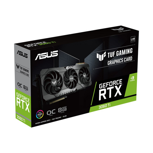 Kartelë grafike Asus TUF Gaming RTX3060 Ti OC, PCIe4, 8GB GDDR6X, 1785MHz, e zezë