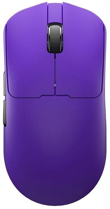 Maus gaming Leobog GM3, wireless 2.4G dhe me kabllo, me stacion karikimi, i purpurt