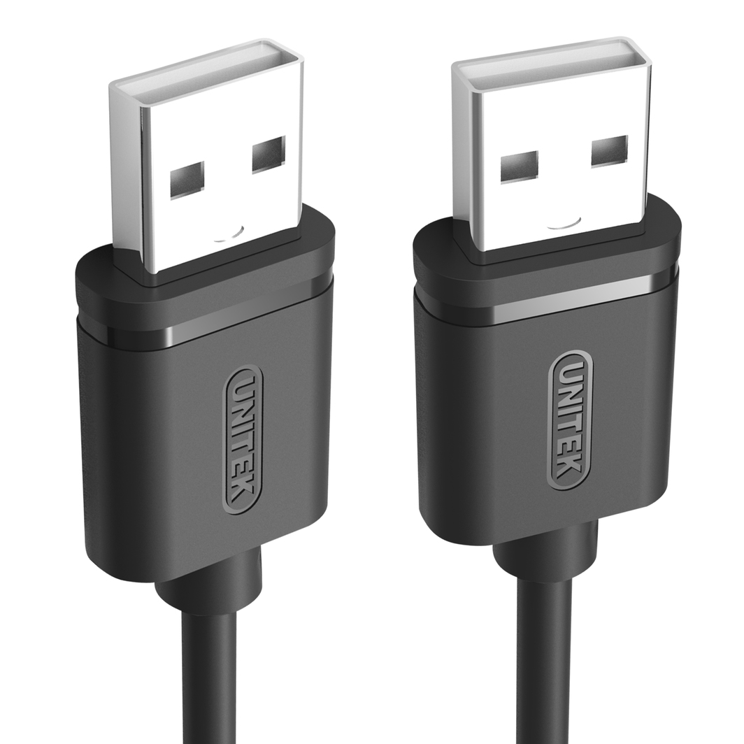 Kabllo Unitek Y-C442GBK, USB 2.0 AM-AM, 1.5m, e zezë