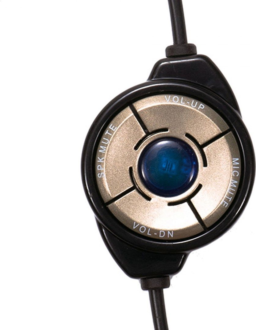 Слушалки Fiesta FIS7510, USB 2.0, со микрофон, црни