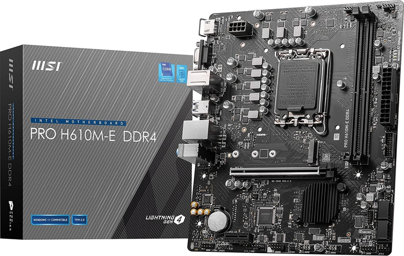 Motherboard MSI PRO H610M E DDR4, Intel H610, mATX
