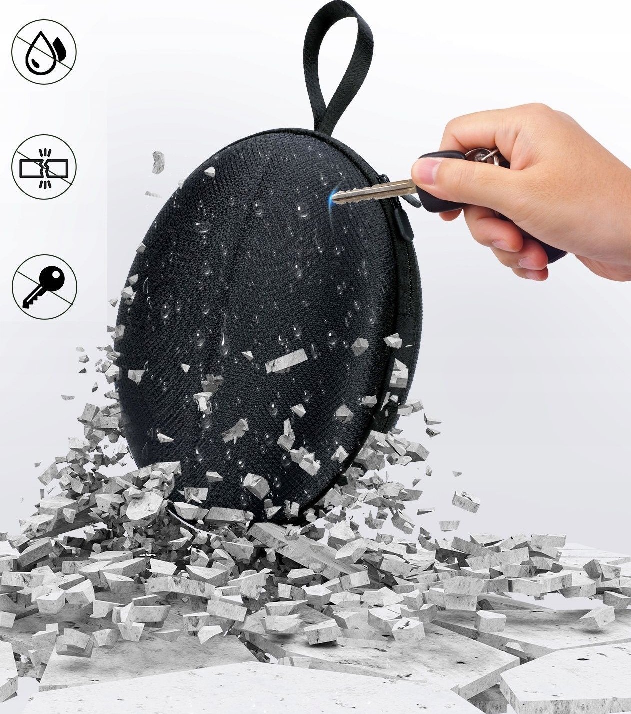 Set aksesorësh 7 në 1 për Meta Quest 3, kutí mbrojtëse, mbulesa mbrojtëse, gri