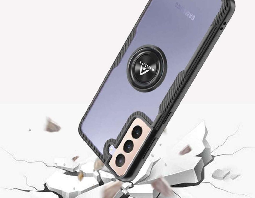Mbrojtëse Alogy Clear Armor+ mbajtëse për Samsung Galaxy S21 Plus, e zezë