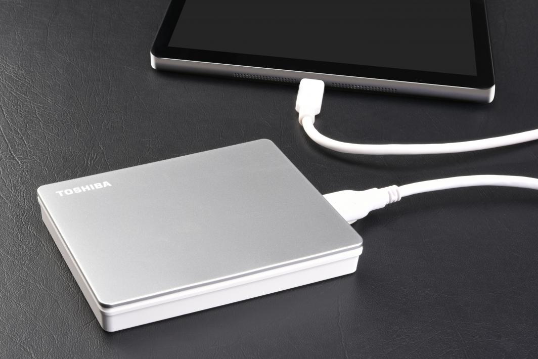 Disk i jashtëm HDD Toshiba Canvio Flex (HDTX140ESCCA), 4TB, i argjendtë