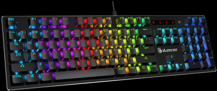 Tastierë A4Tech Bloody B820R, LK Optic Red, CZ, e zezë