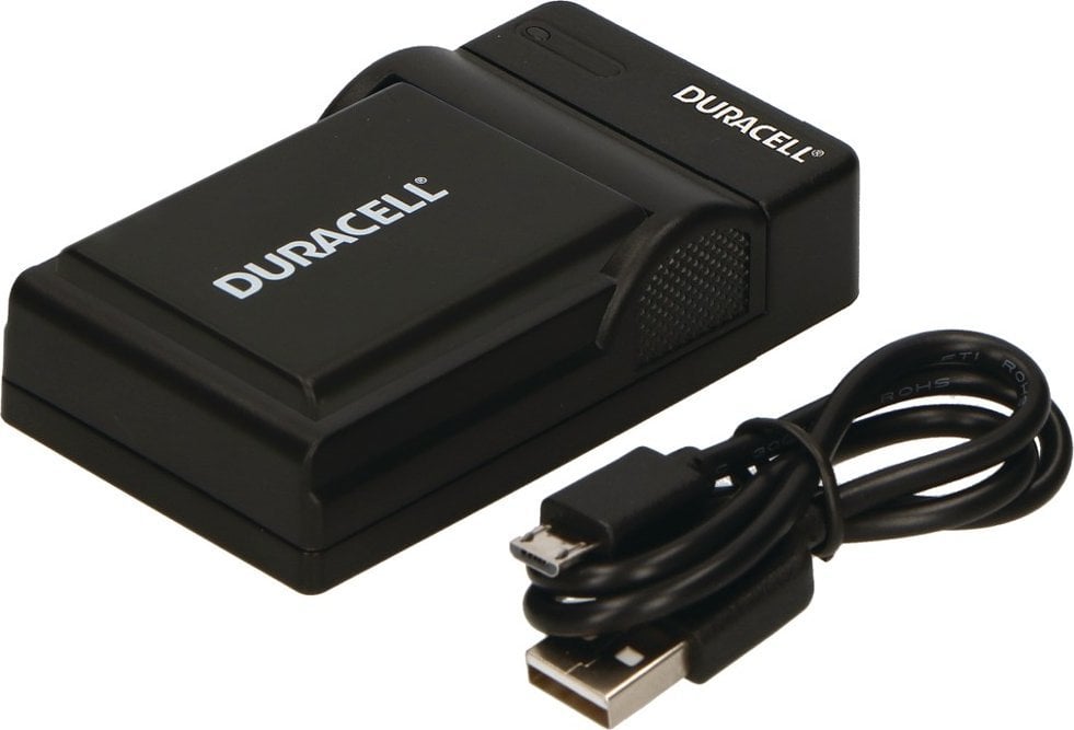 Karikues baterie për aparat fotografik Duracell DRN5920, USB, për Nikon EN-EL14, i zi
