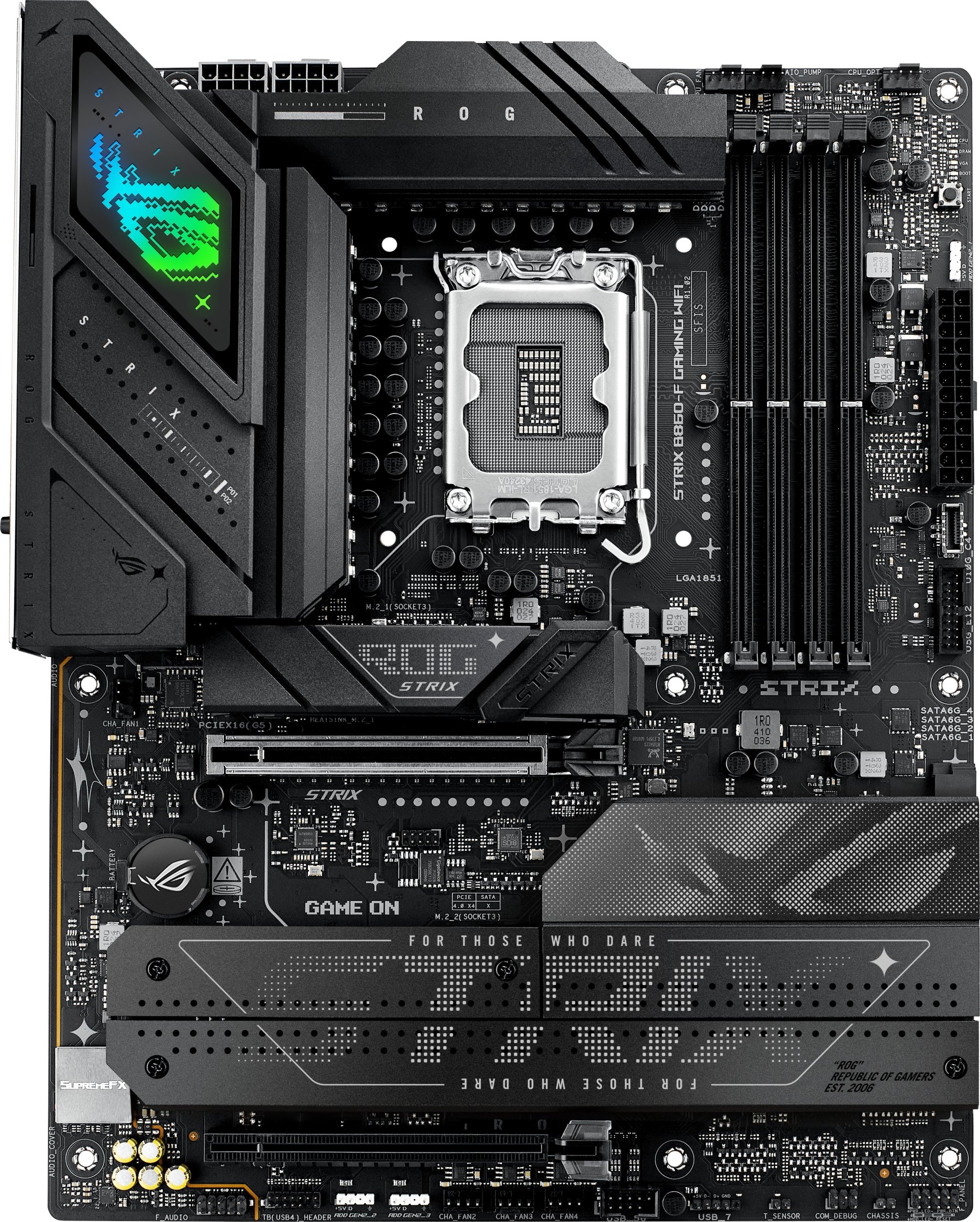 Pлоча ASUS ROG Strix B860-F Gaming WiFi, Intel B860, LGA 1851, ATX, црна