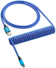 Kabllo spirale CableMod Classic, USB-C/USB-A, 1.5m, e kaltër