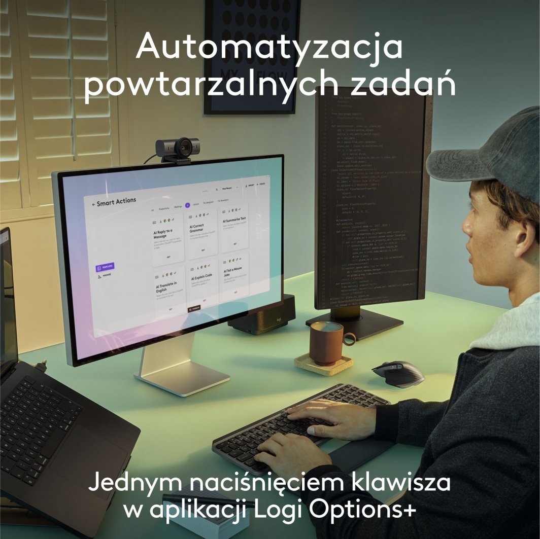 Tastierë Logitech MX, wireless, US INTL, e bardhë dhe e hirtë
