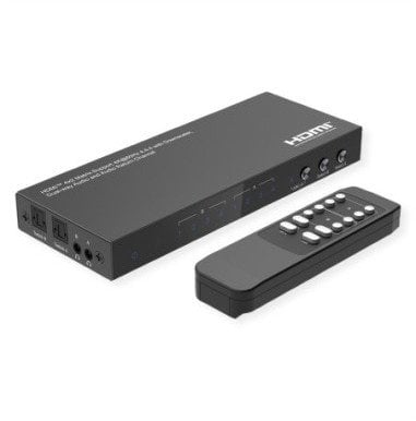 Matrix HDMI VALUE 4x2, 4K 60Hz, me telekomandë, e zezë
