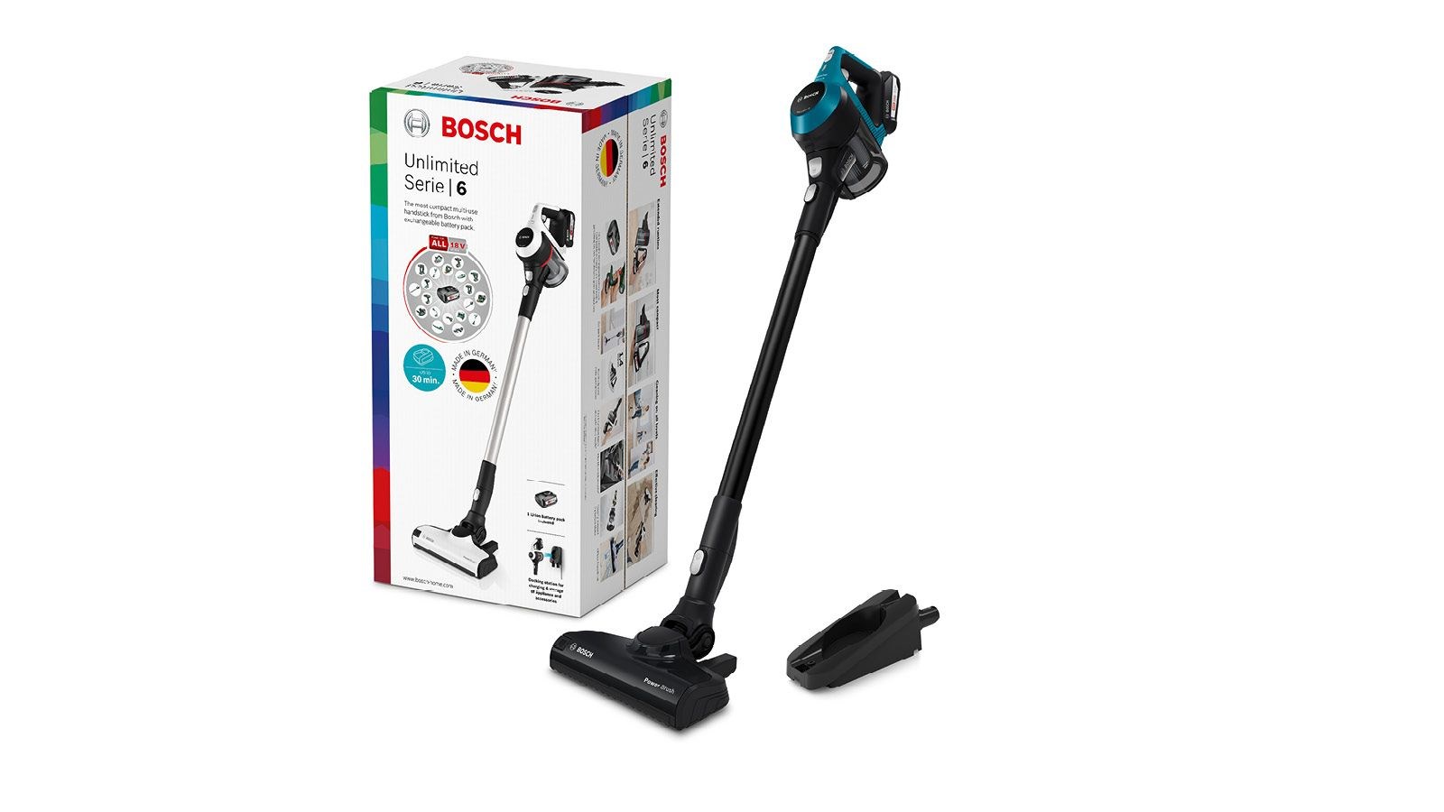 Fshesë pa kabllo Bosch Unlimited BBS611LAG, 18V, motor brushless, gri