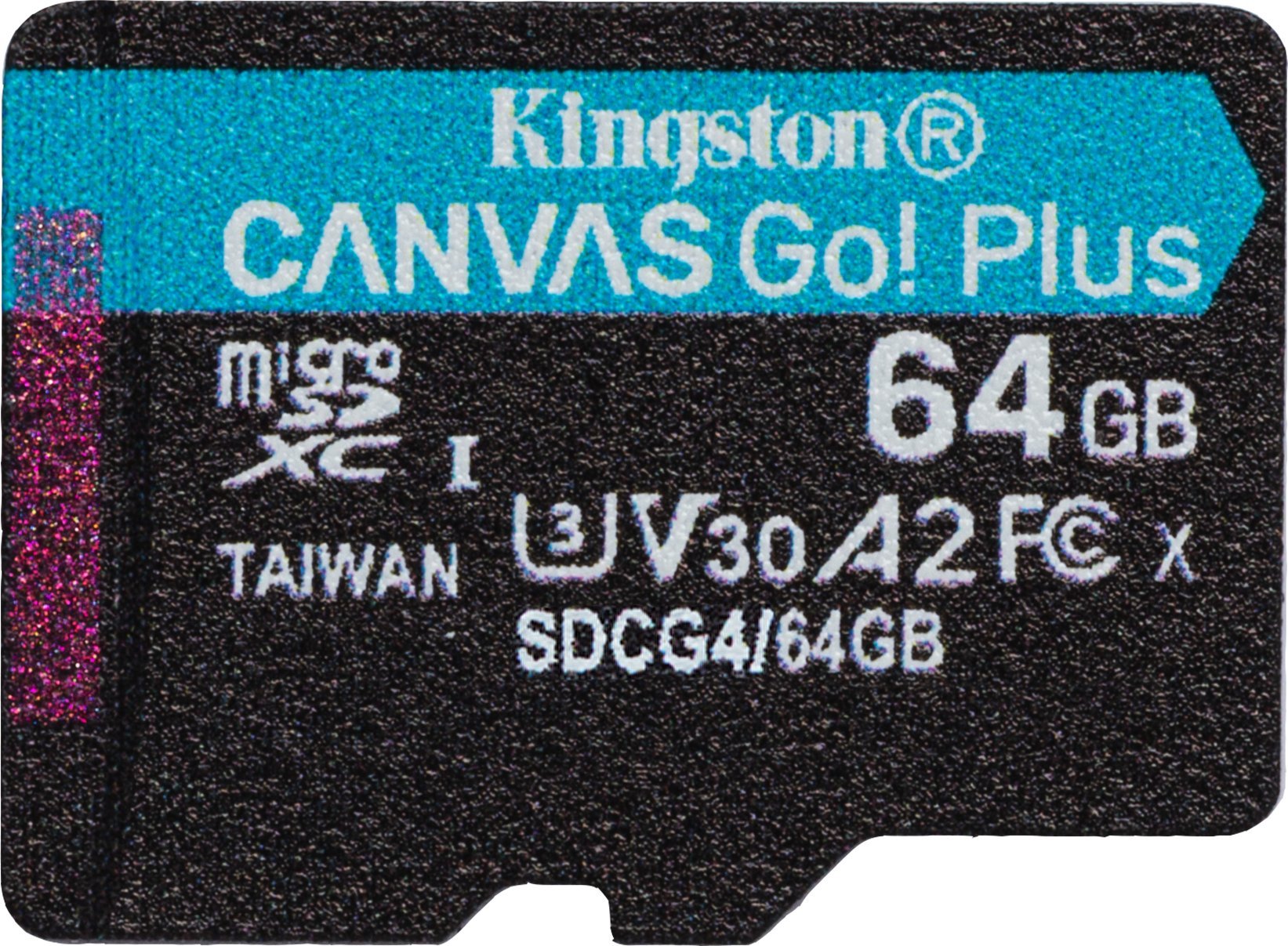 Kartë memorike Kingston Canvas Go Plus Gen4, 64GB, microSDXC A2 U3, 200MB/s