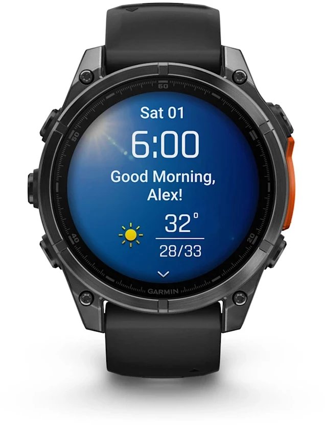 Orë sportive Garmin Fenix 8, 1.4" AMOLED, 47mm, e hirtë