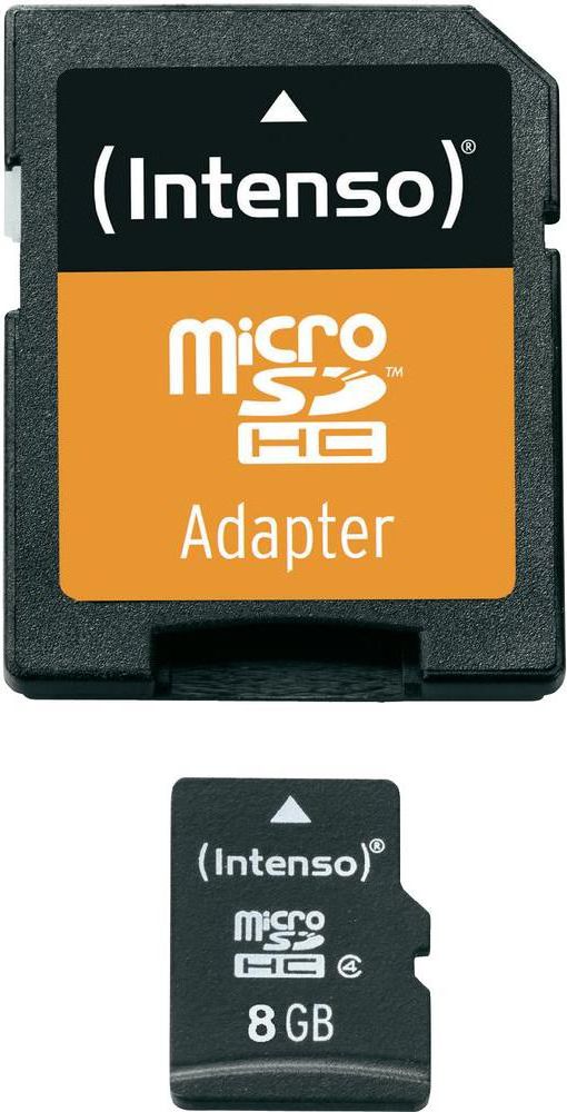 Kartë memorie Intenso MicroSDHC, 8 GB, Class 4