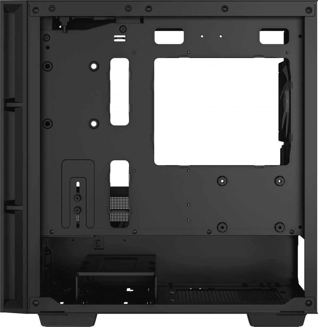 Kasë Deepcool CH360 Digital ARGB, e zezë, Mini Tower