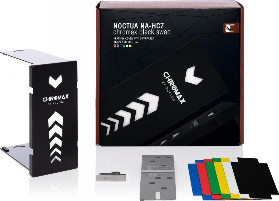 Kapak dekorativ për ftohës procesori Noctua NA-HC7 chromax.black.swap, alumin, i zi