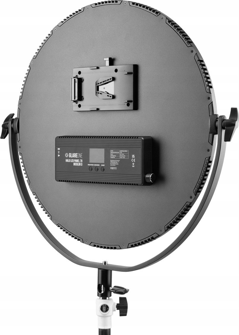 Panel LED GlareOne Halo 70 BiColor, 3200 5600K, V mount, i zi
