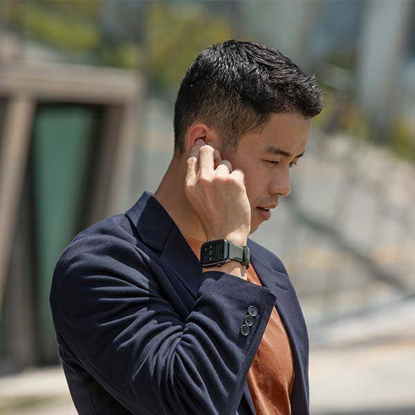 Rrip dore Uniq Linus Airosoft për Apple Watch 42/44/45/49mm, silikon, jeshile