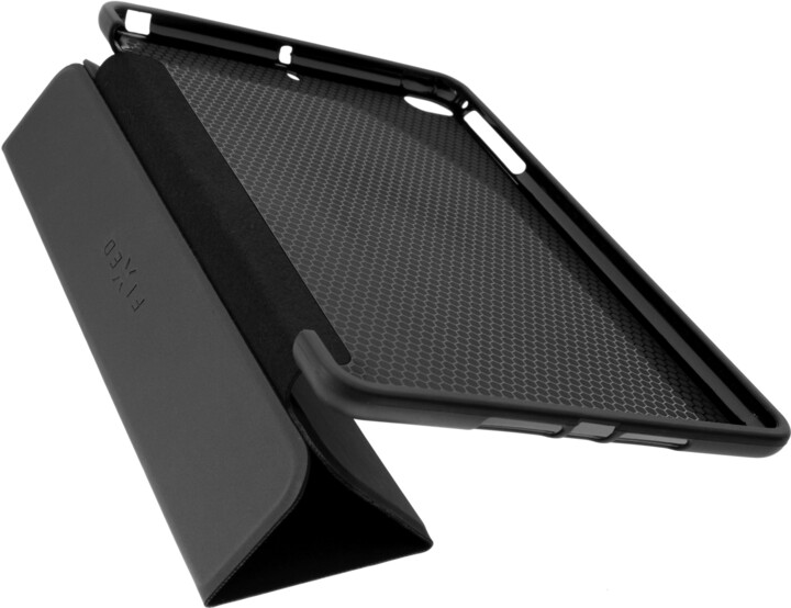 Mbrojtëse FIXED Padcover me mbështetëse për Apple iPad (2018) / iPad (2017) / Air, Sleep & Wake, e zezë