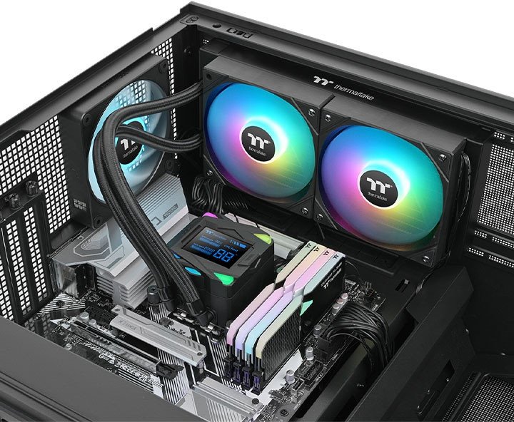 Ftohës uji CPU Thermaltake LA240 S ARGB, 240mm, All in One, i zi