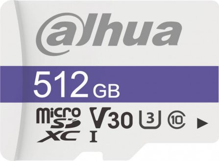 Kartë memorie Dahua TF C100 MicroSDXC, 512GB, Class 10 U3 V30