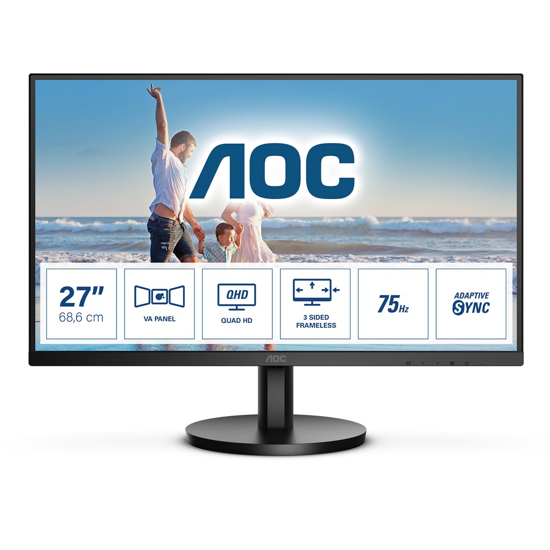 Monitor AOC Q27B3MA, 27", Quad HD, 75Hz, i zi