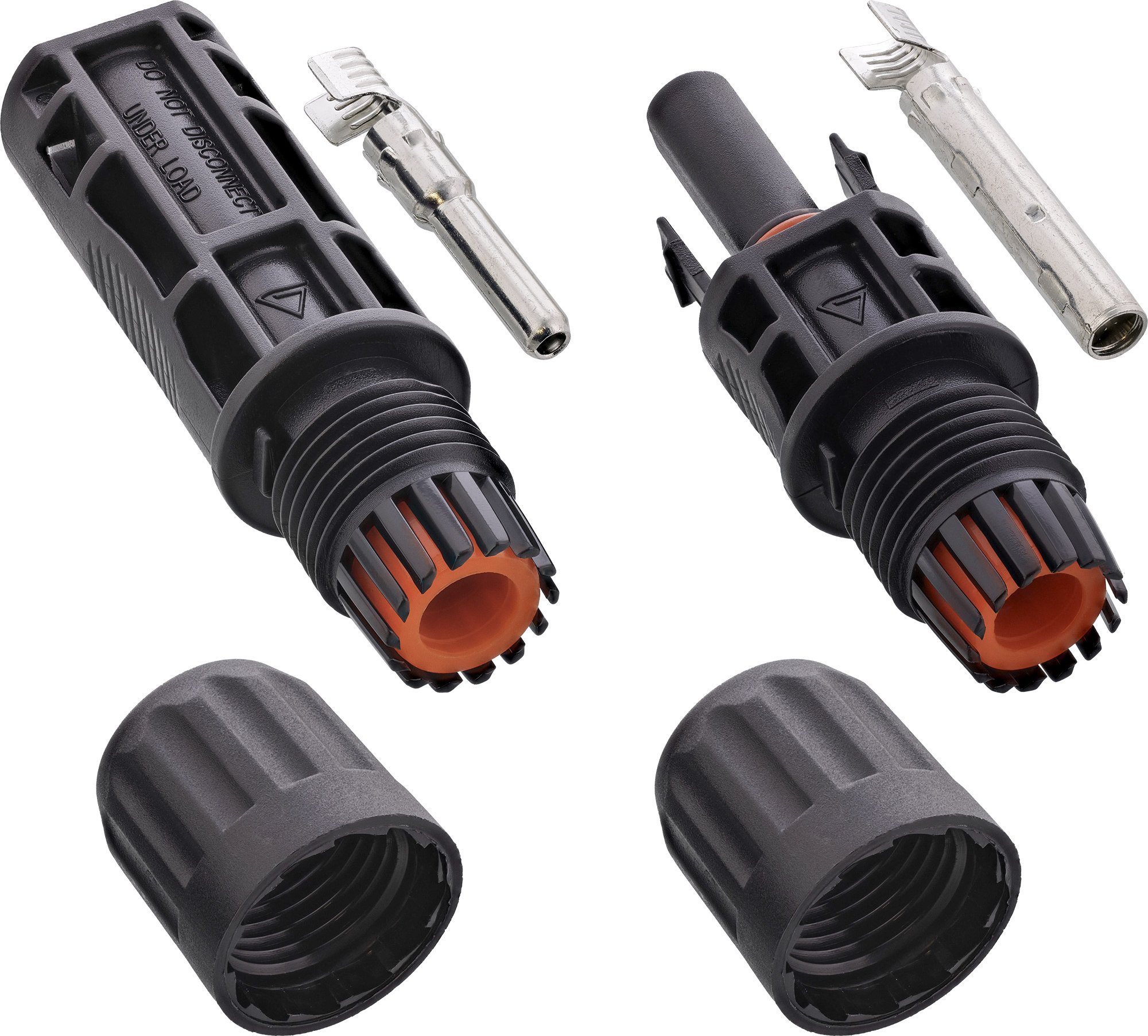 Set lidhës fotovoltaik InLine Solar, prizë dhe folje, 4–6 mm², i zi