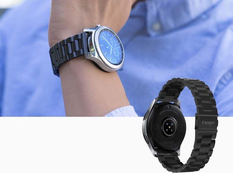 Rrip metalik Spigen Modern Fit për Samsung Gear S3, 46mm, i zi 4