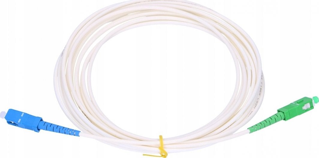 Kabllo patchcord ExtraLink SC UPC në SC APC, single mode G.657B3, 15m, e verdhë