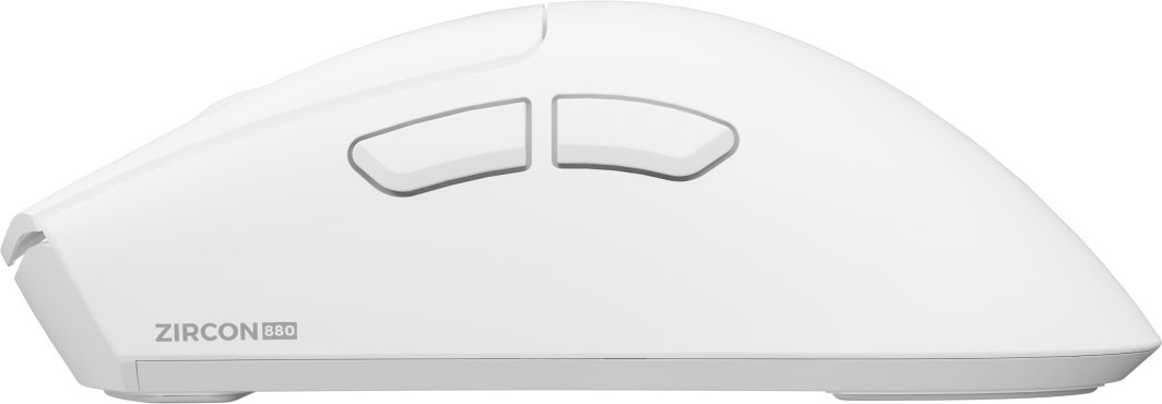 Mouse gaming Genesis Zircon 880 NMG-2380, wireless 2.4 GHz Bluetooth, optik, i bardhë