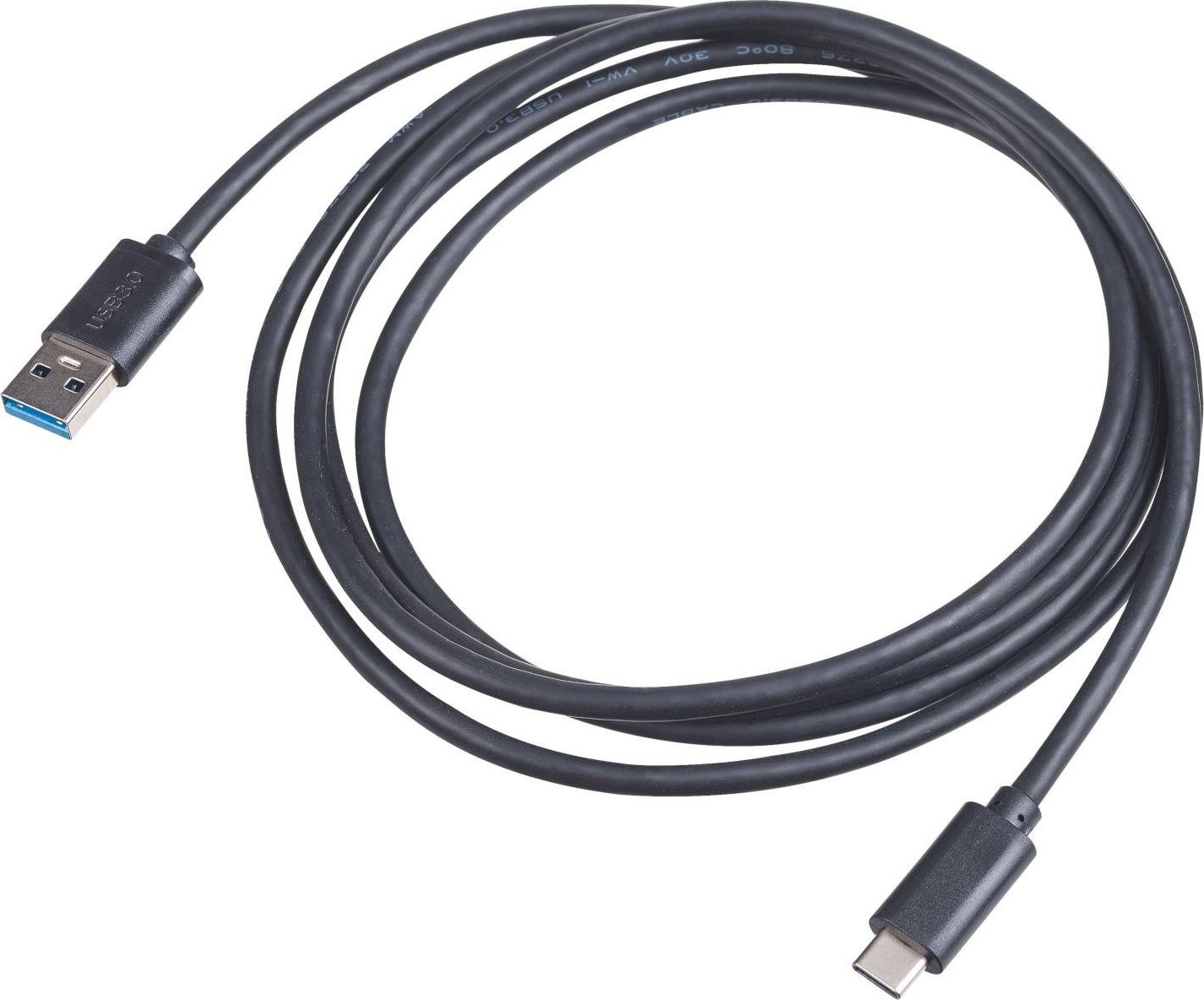 Kabllo Akyga USB-A në USB-C, 1.8m, e zezë