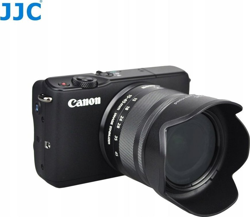 Kapak dielli për lente JJC LH, bajonetë, me leckë pastrimi First Lens Cloth, për Canon