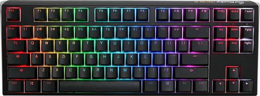 Tastierë mekanike Ducky One 3 Classic TKL, lay-out gjerman, RGB, e zezë e bardhë