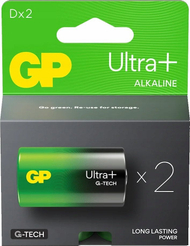 Bateri alkaline GP Ultra Plus D, 1.5V, paketë 2 copë