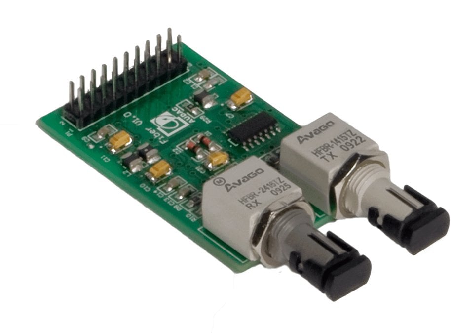 Modul fibër optike Audac OPT2, për zgjerim audio, për sisteme profesionale