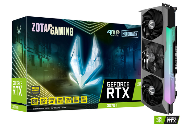 Kartelë grafike Zotac GAMING GeForce RTX 3070 Ti AMP Extreme Holo NVIDIA 8 GB GDDR6X