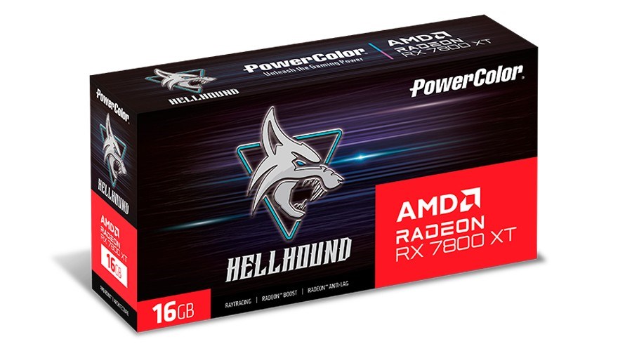 Kartë grafike PowerColor AMD Radeon RX 7800 XT, OC, 16 GB GDDR6